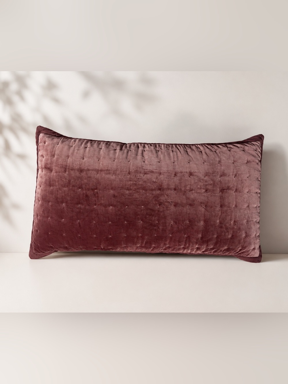 NWOT Tufted Stitch Velvet Quilted Sham